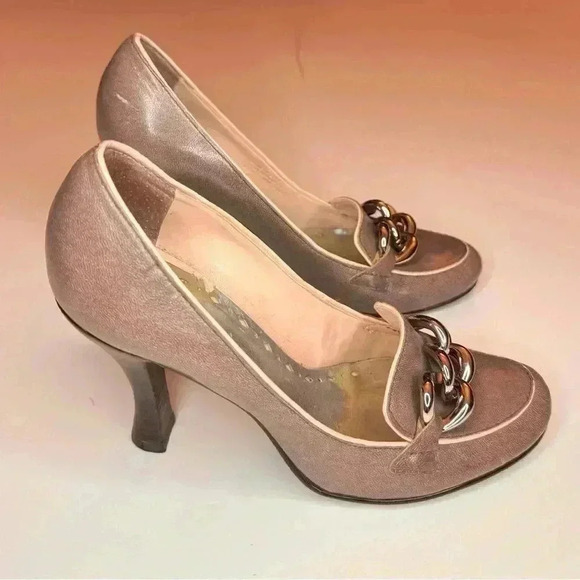 Bcbg Girls Chain Accent heels Size- 6 - Picture 6 of 8